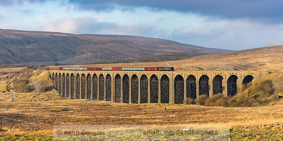 Steam over the Ribblehead Viaduct
