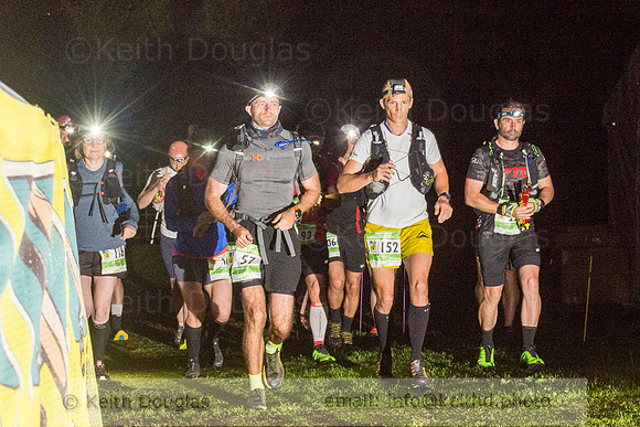 Starters at night in the 2021 Lakeland Trails Ultra Marathon