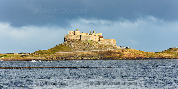 Lindisfarne Castle from Ross Bank Sands