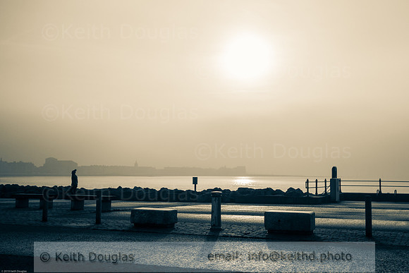 Watery sun